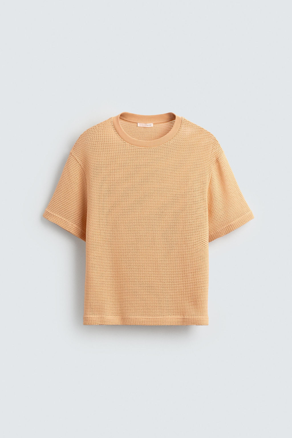 OPEN TEXTURED T-SHIRT - Zara фото 7