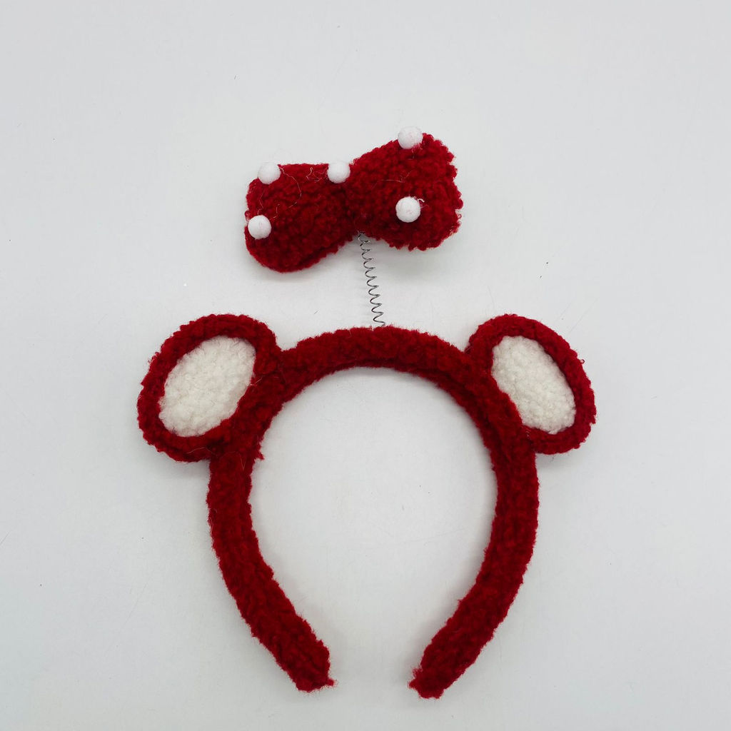 Ободок Мишка с бантиком пушистый - Storyland фото 4