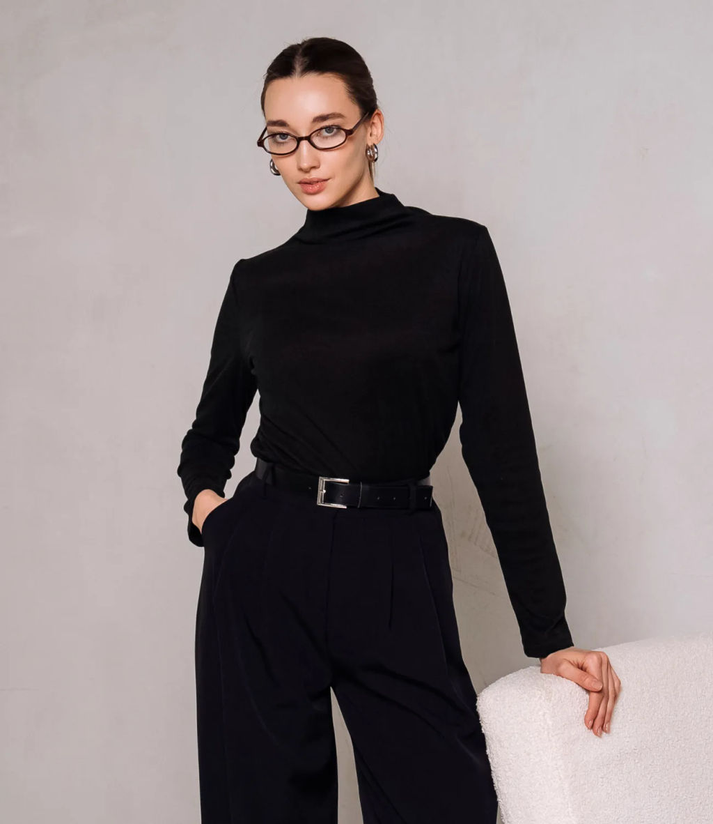 Водолазка #КТ1352 (1), чёрный