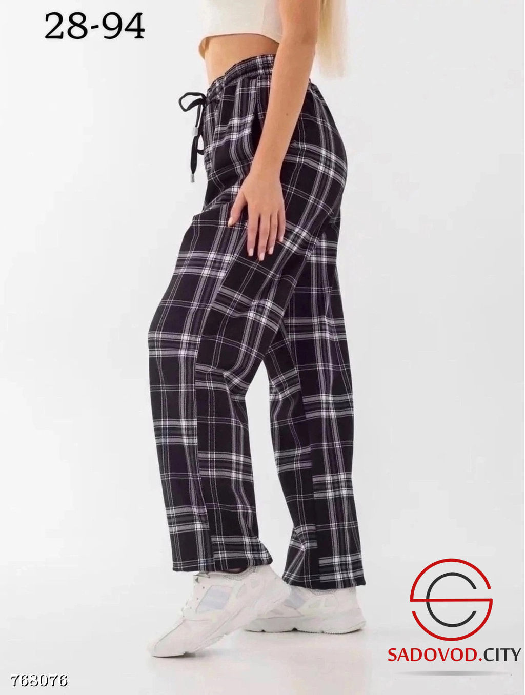 Женские спортивные штаны в клетку - Bruno фото 8