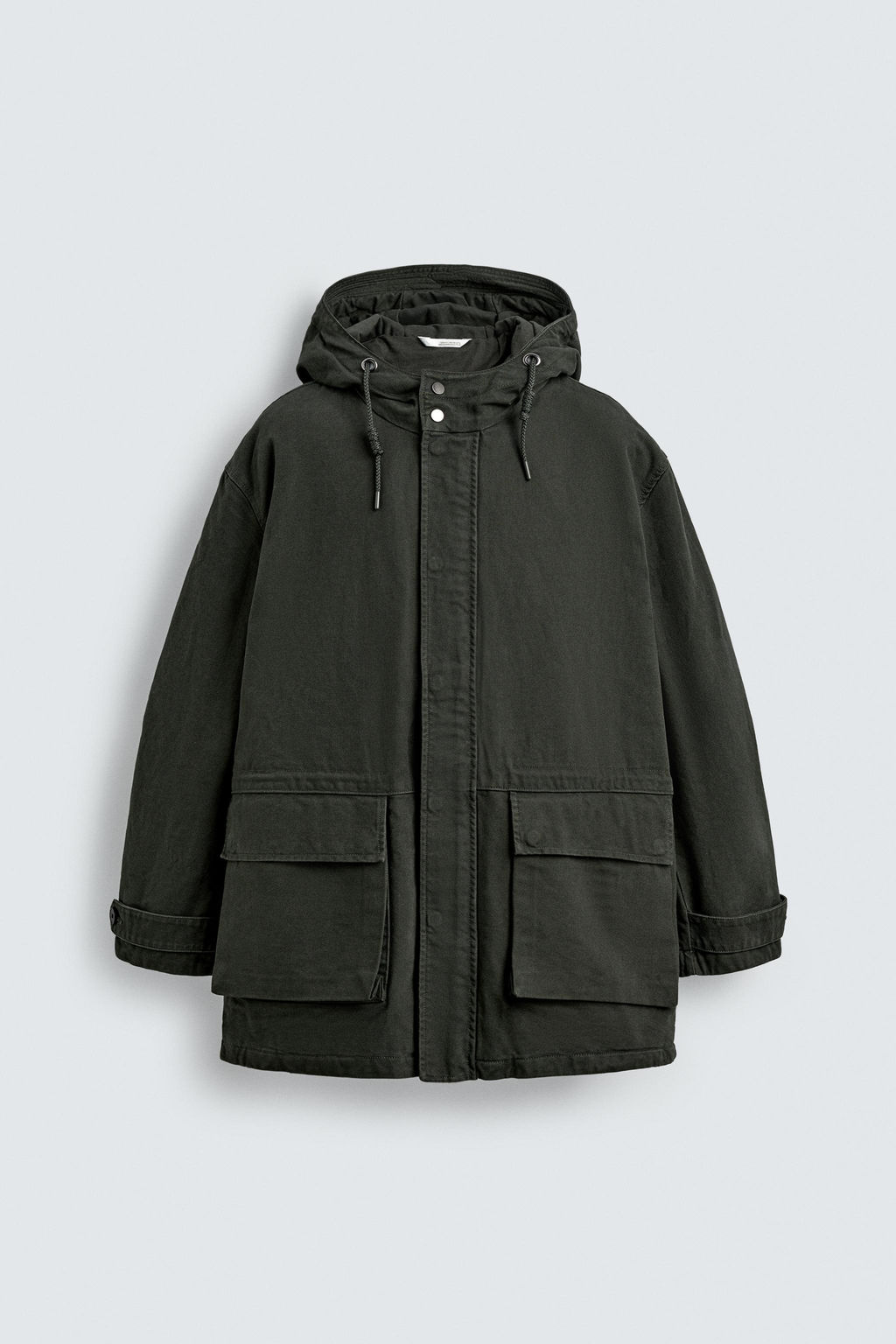 WASHED RELAXED FIT PARKA - Zara фото 8