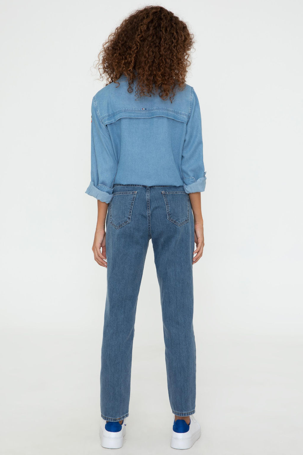 Женские синие джинсовые брюки - U.s. polo assn фото 4