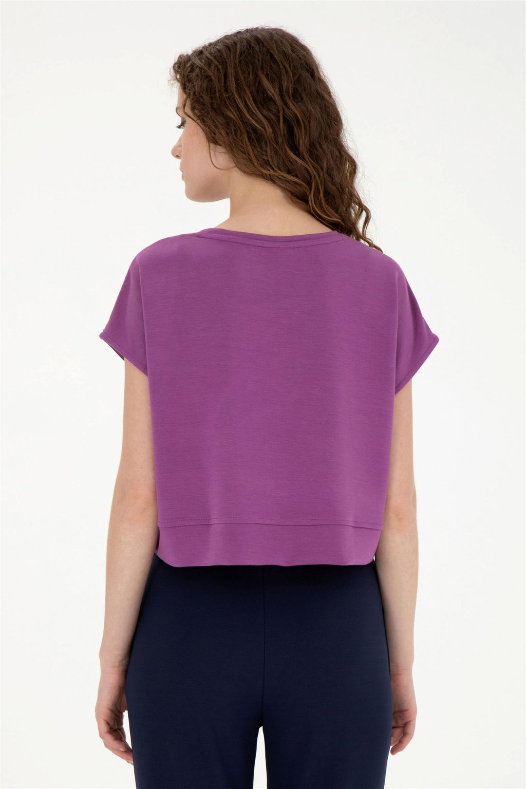 Женская фиолетовая футболка - U.s. polo assn фото 5