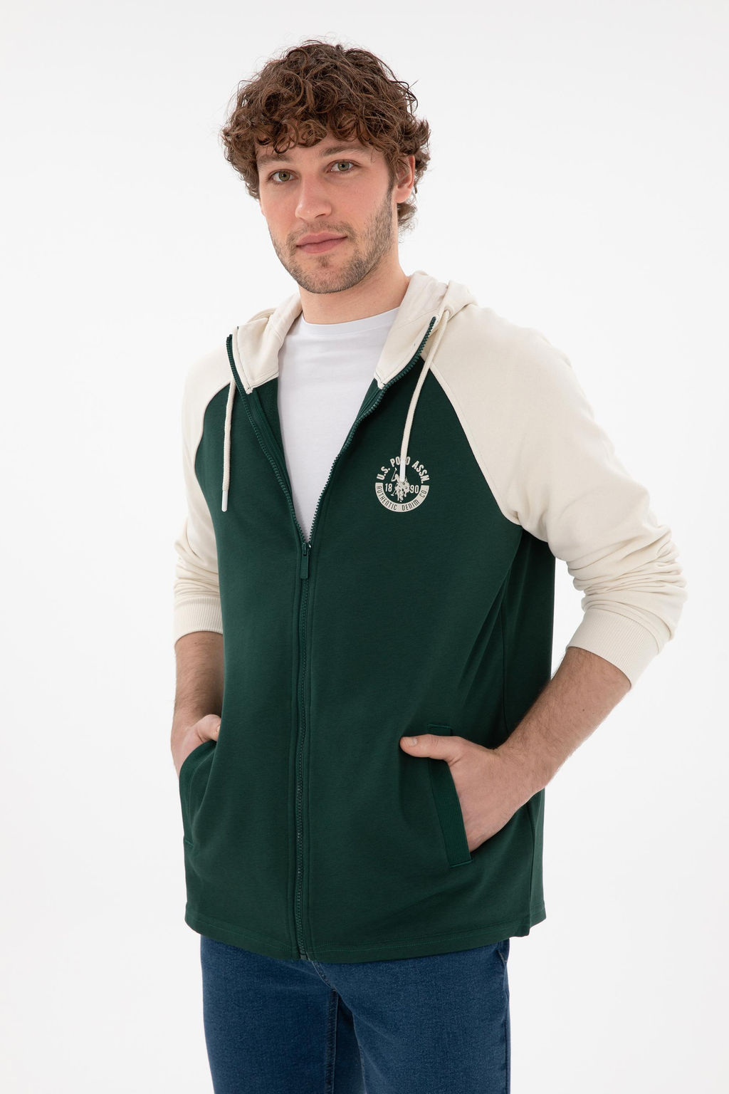 Мужской темно-зеленый вязаный кардиган Неожиданная скидка в корзине