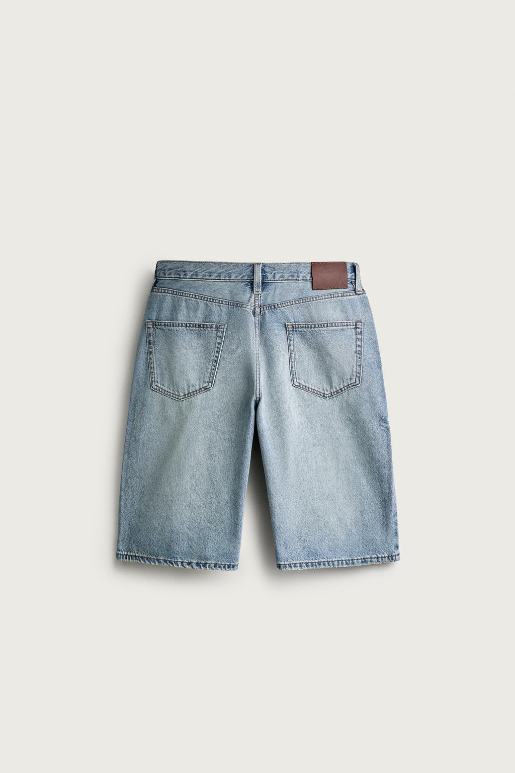 BERMUDA DENIM LOOSE FIT / Azul medio - Zara фото 8