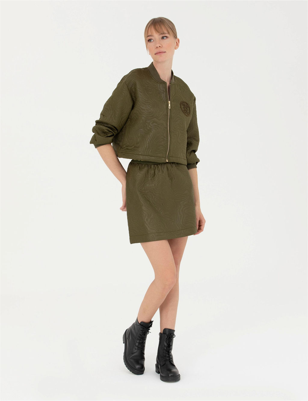 Haki Crop Top Ceket - Pierre cardin фото 4