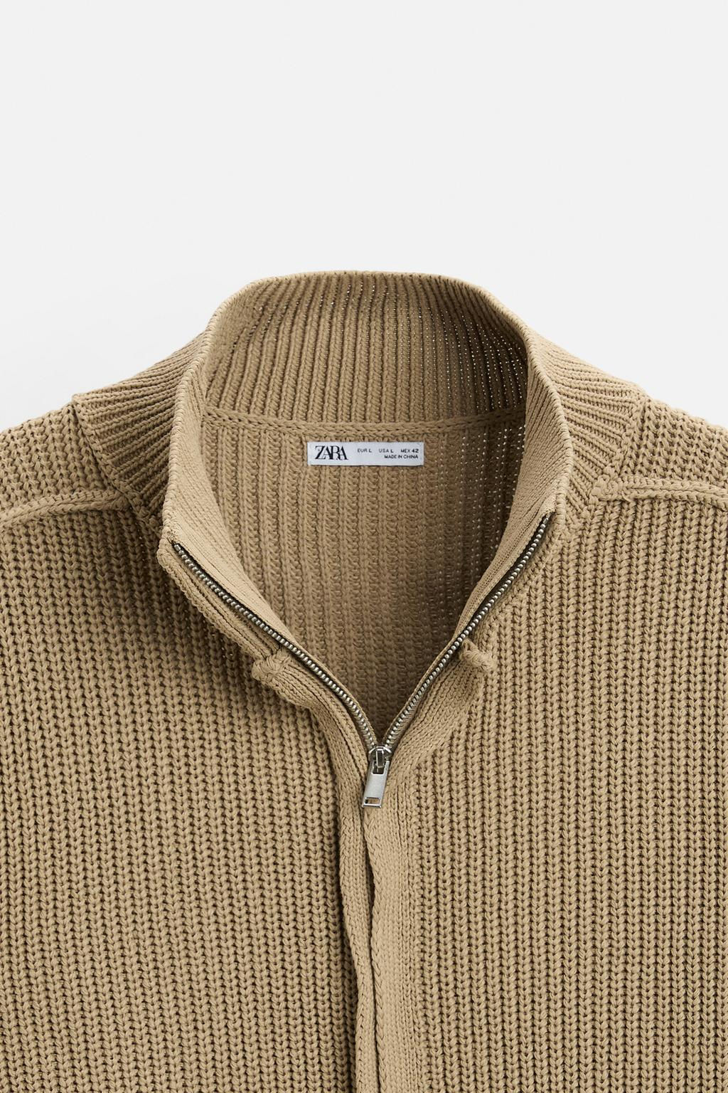 KNIT JACKET WITH REVERSE EFFECT TRIMS - Zara фото 9