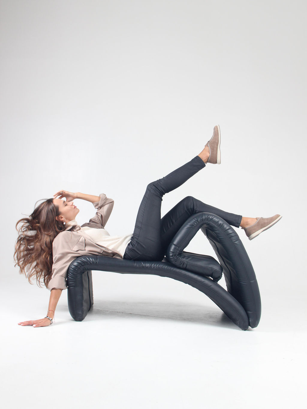 Мокасины 191.1607be. коричневый капучино замша