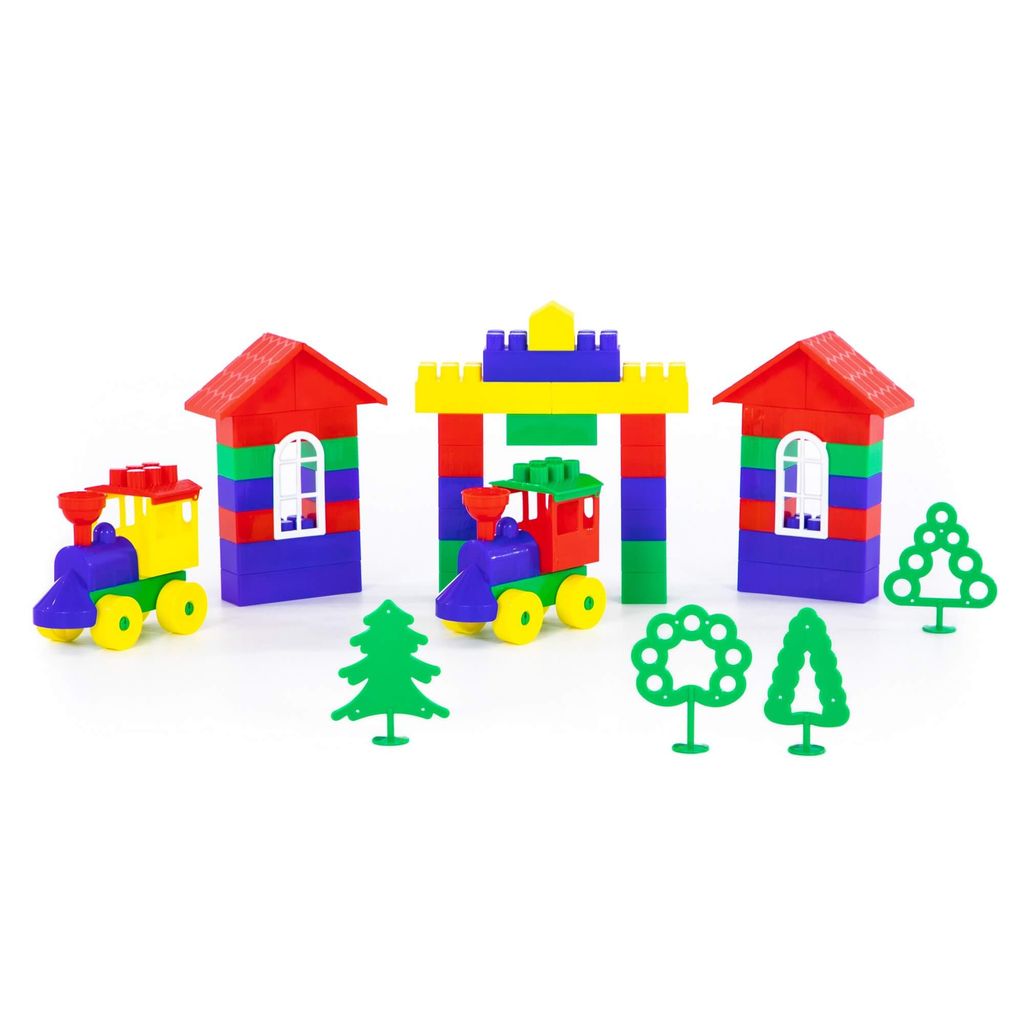 Конструктор Строитель (Гигант, 175 элементов) (в рюкзаке) - Полесье фото 2