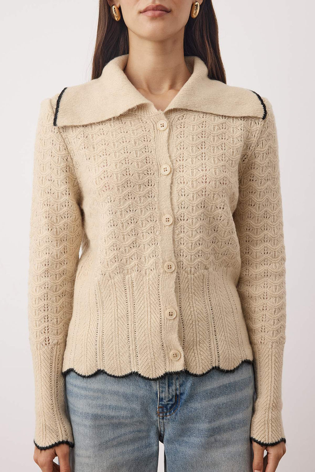 Tas Devrik Yaka Fitted Triko H?rka TWOAW26HI00073 - Trendyolmilla фото 7