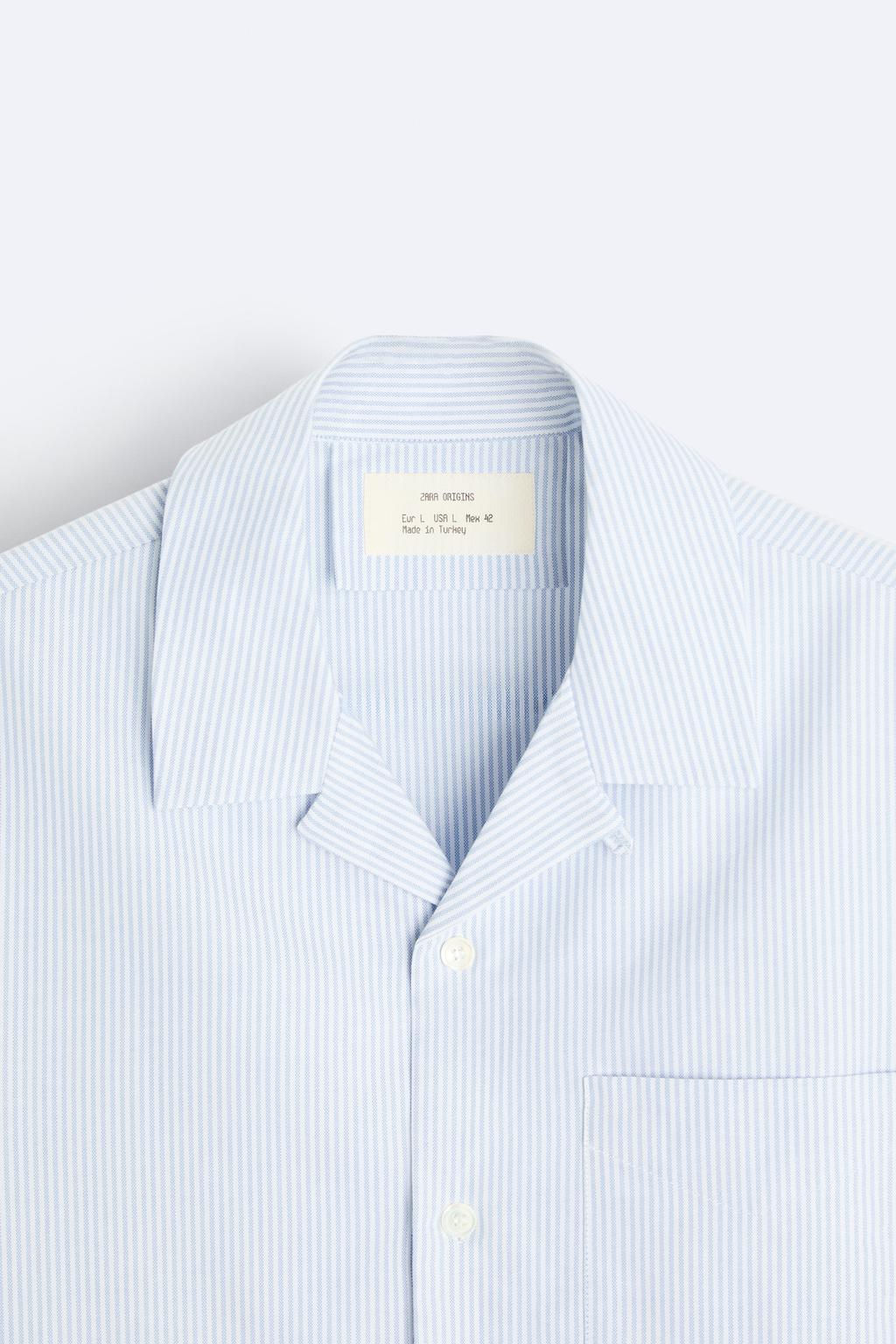 STRIPED OXFORD SHIRT - Zara фото 9