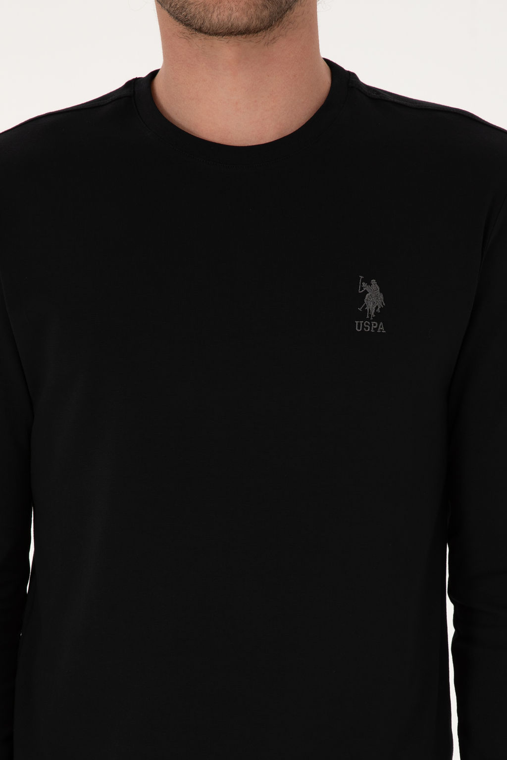 Erkek Siyah Basic Sweatshirt Sepette S_rpriz _ndirim - U.s. polo assn фото 11