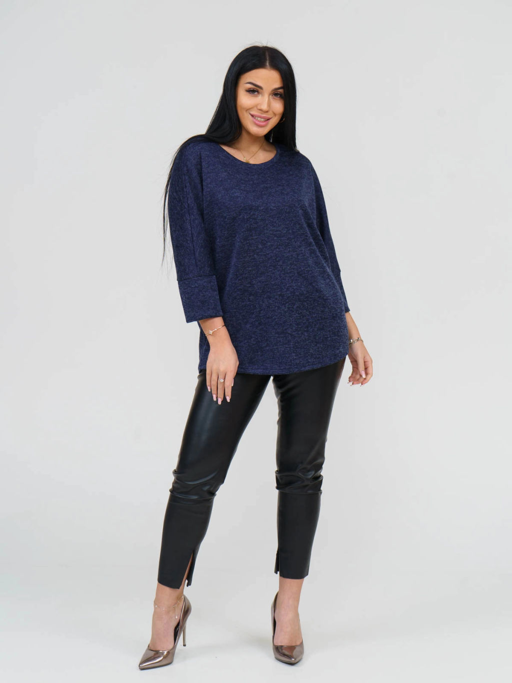 Туника женская, цвет синий