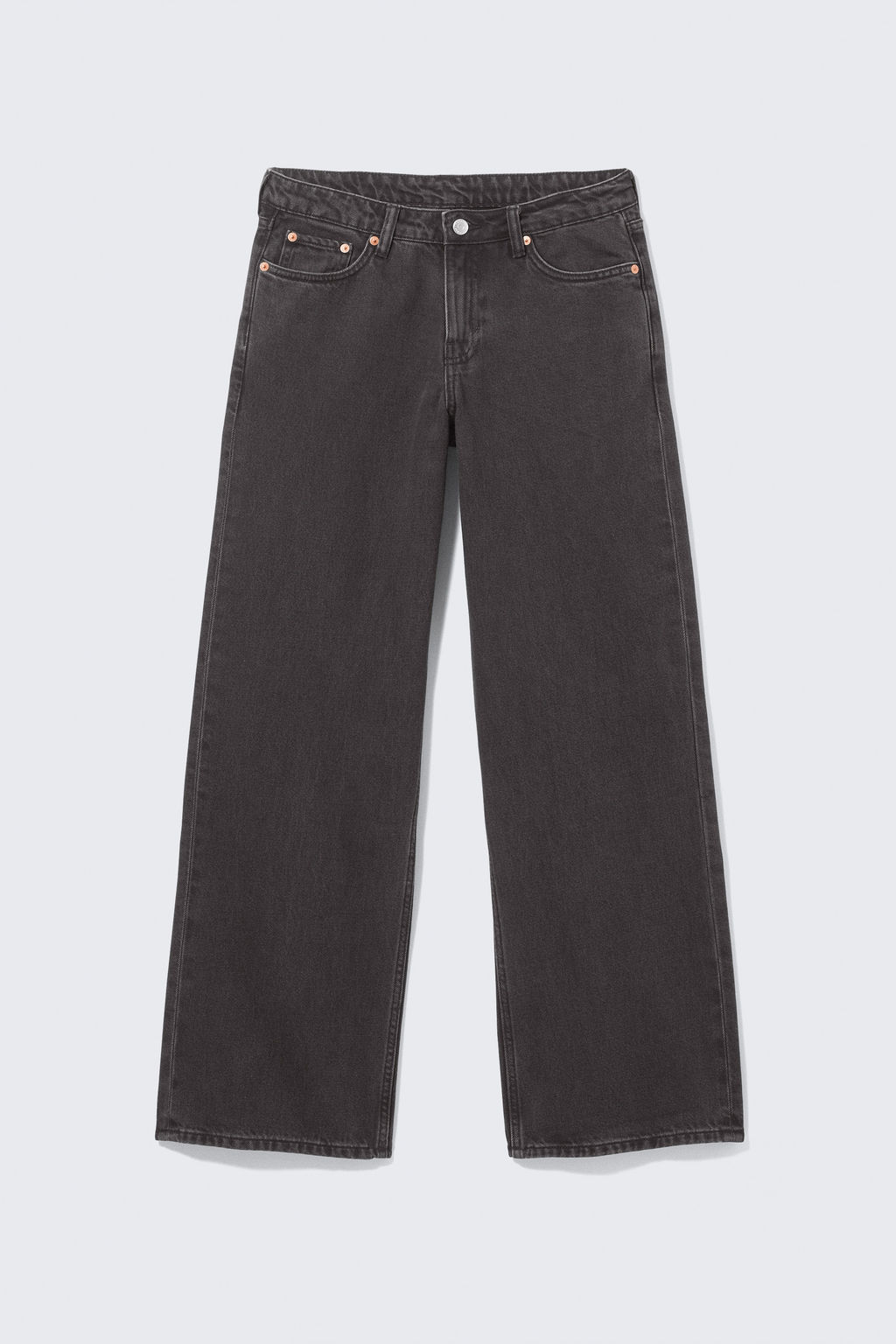 Vaqueros de tiro bajo y pernera ancha Ample - H&m фото 8