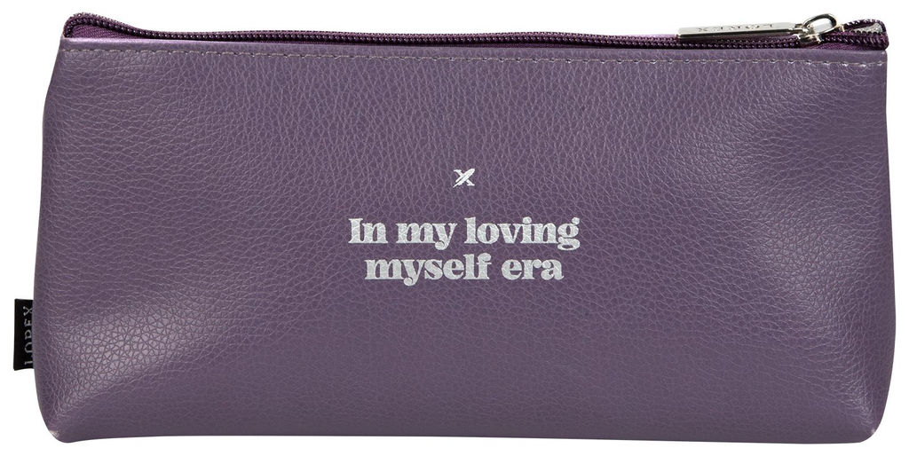 Пенал-косметичка 1 отделение LOREX MY ERA 210х45х100 мм фиолетовый, кож/зам