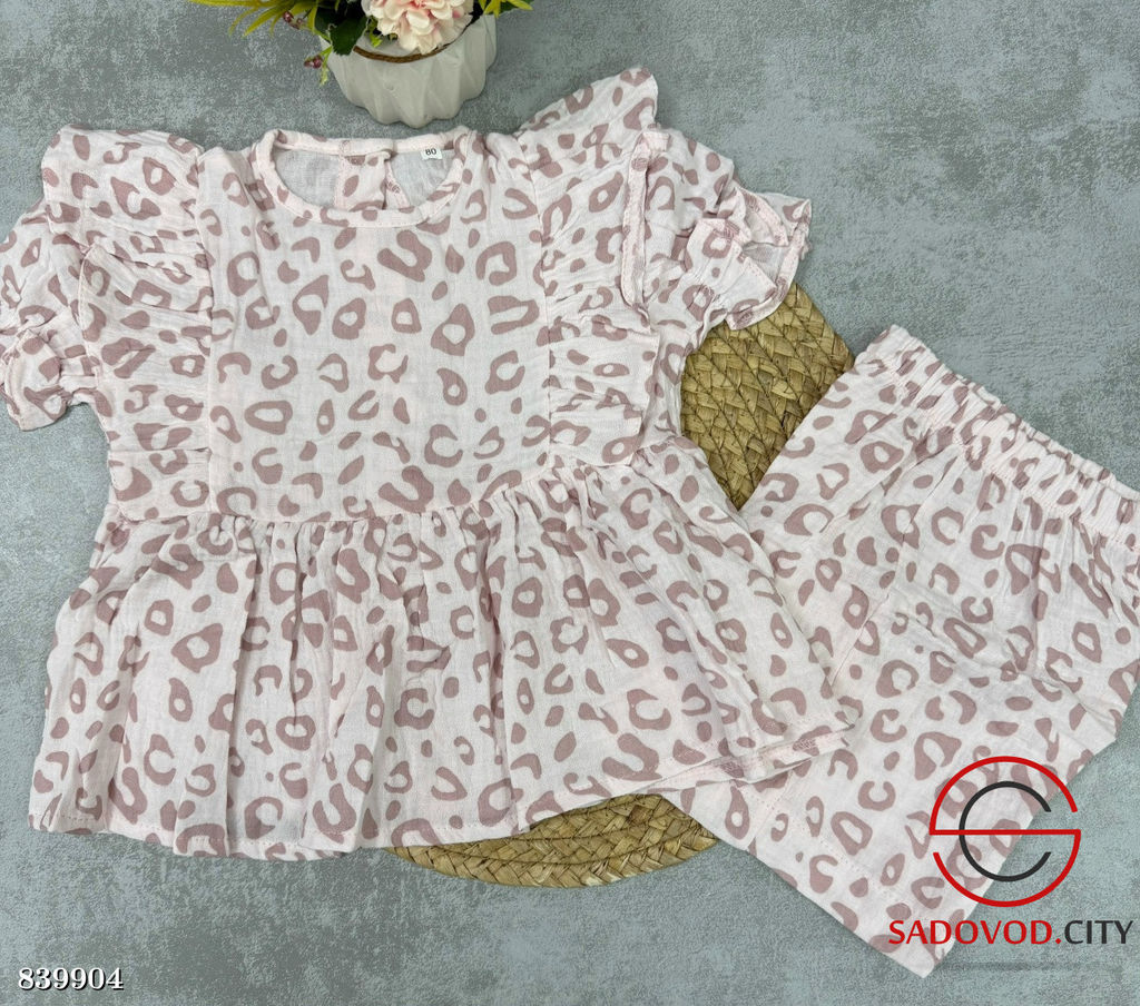 Шорты+футболка из муслина для девочек - Bruno фото 4