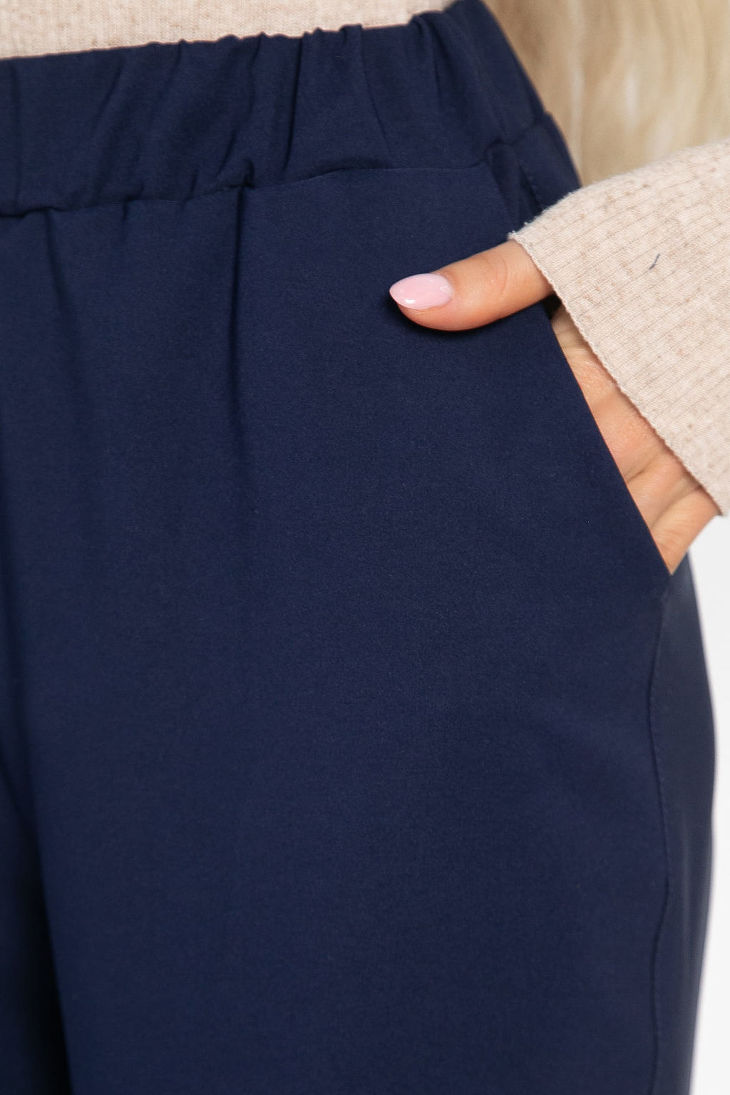 Брюки на резинке Инди (темно-синие) Б15022-8М