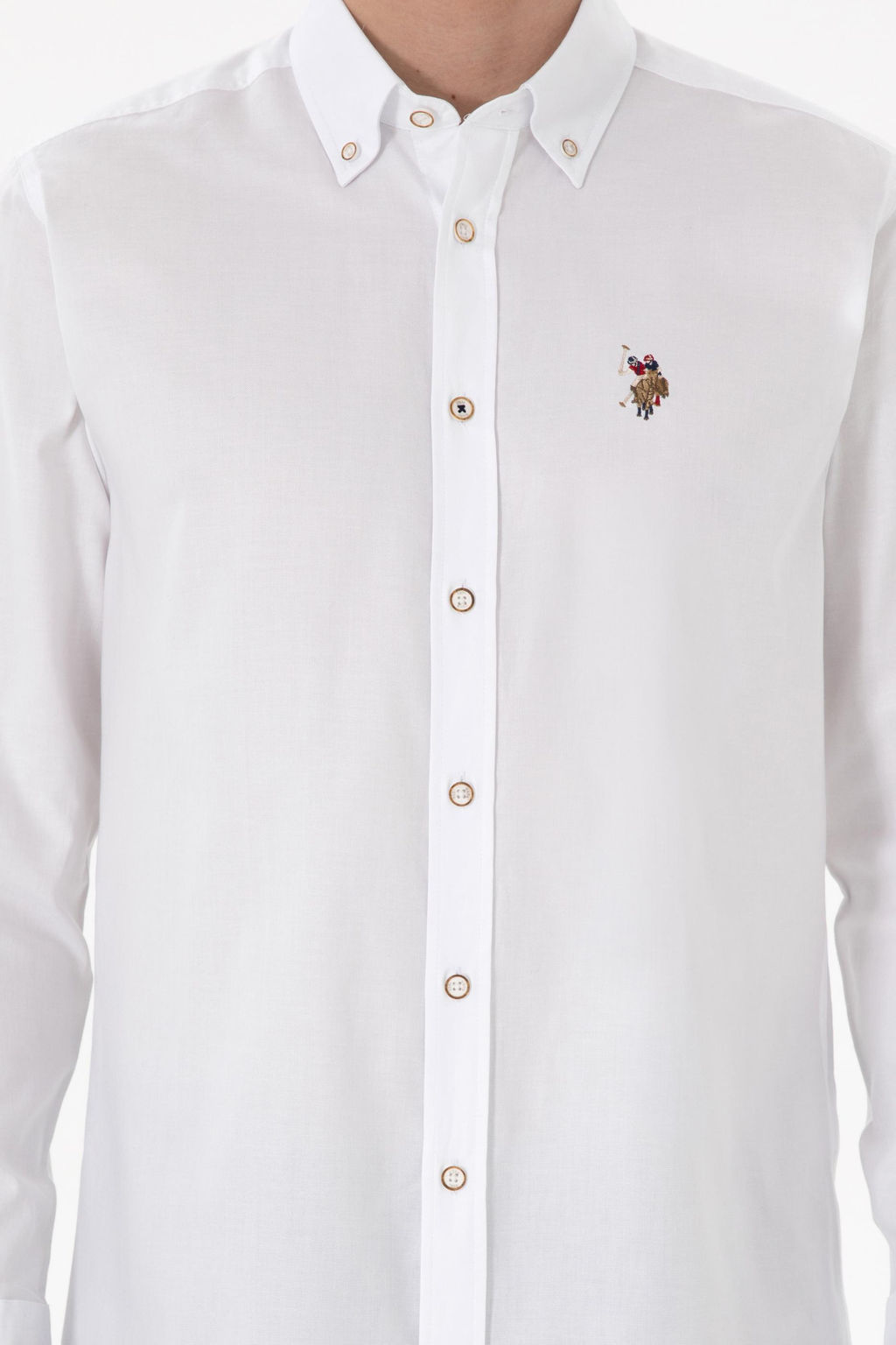 Erkek Beyaz Uzun Kollu Basic G_mlek Sepette S_rpriz _ndirim - U.s. polo assn фото 13