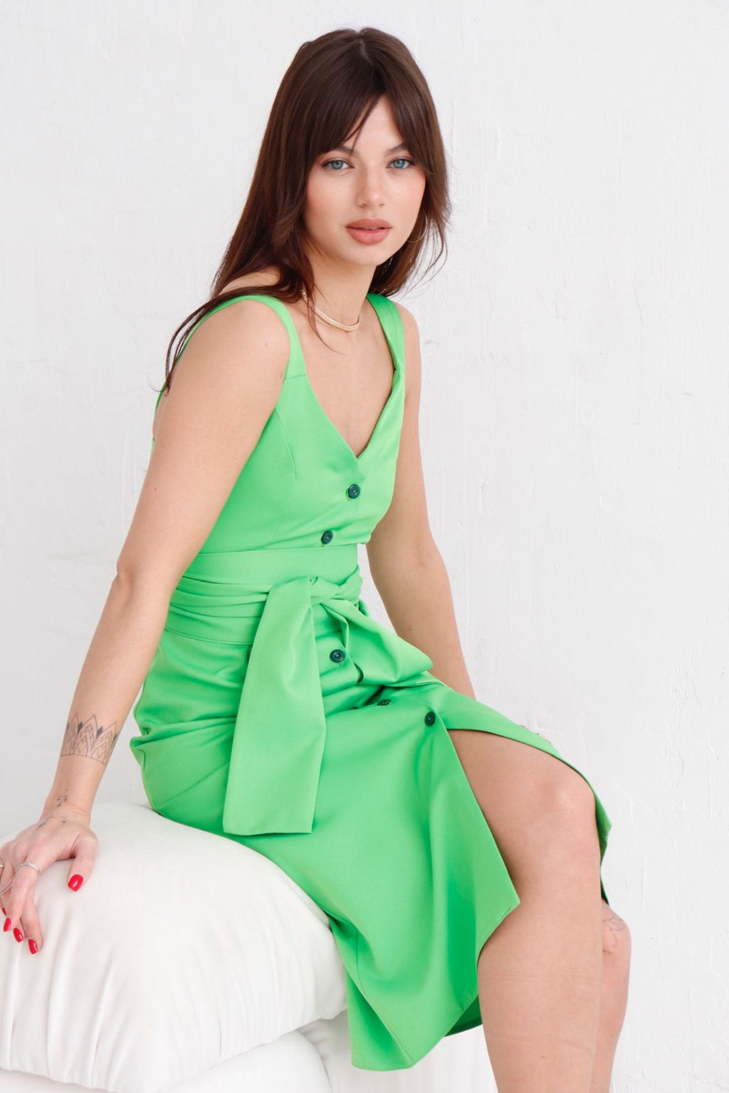 Сарафан классический салатовый - Martichelli фото 14