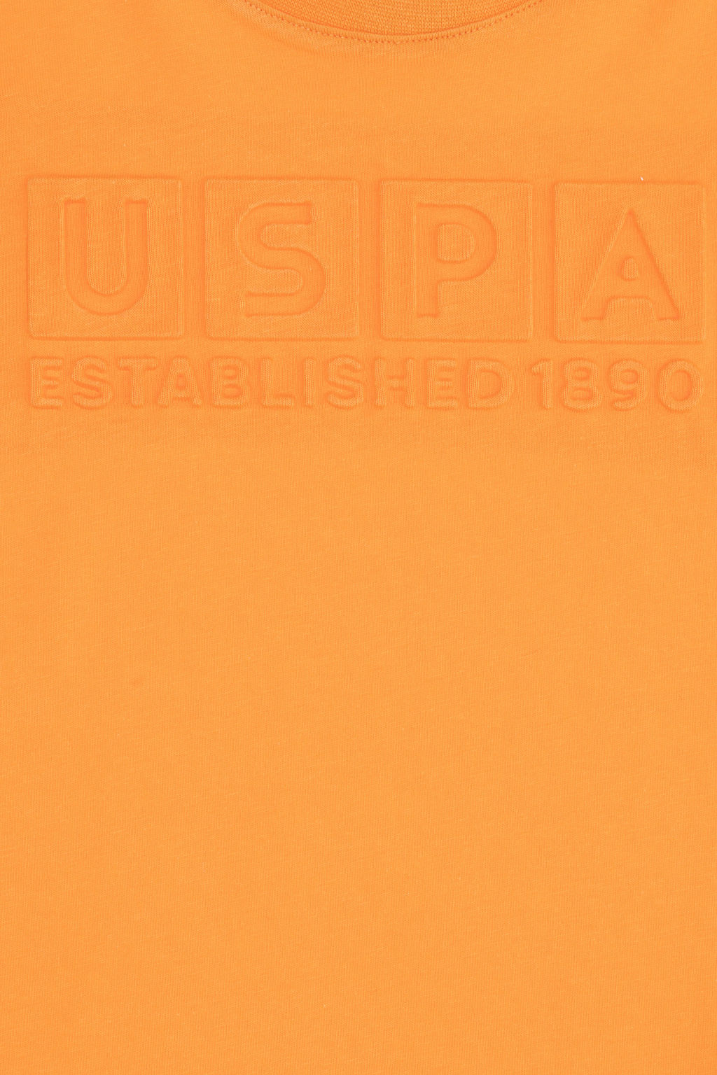 Оранжевая футболка с круглым вырезом для мальчиков - U.s. polo assn фото 9
