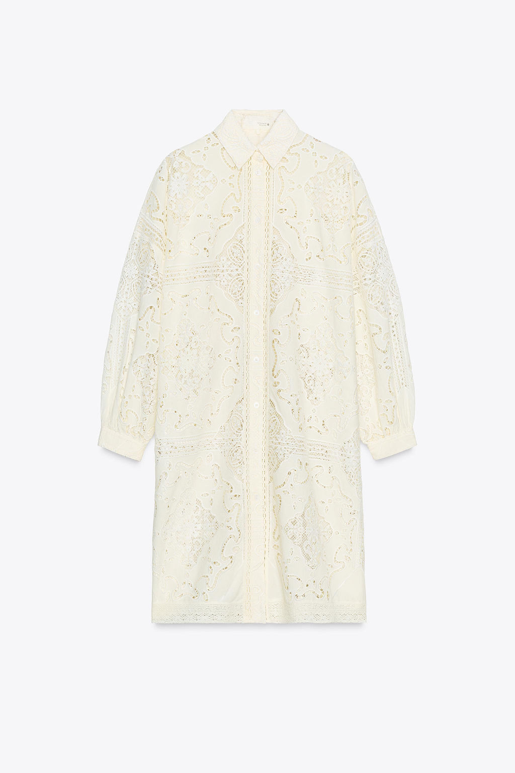 EMBROIDERED SHIRT DRESS ZW COLLECTION - Zara фото 6