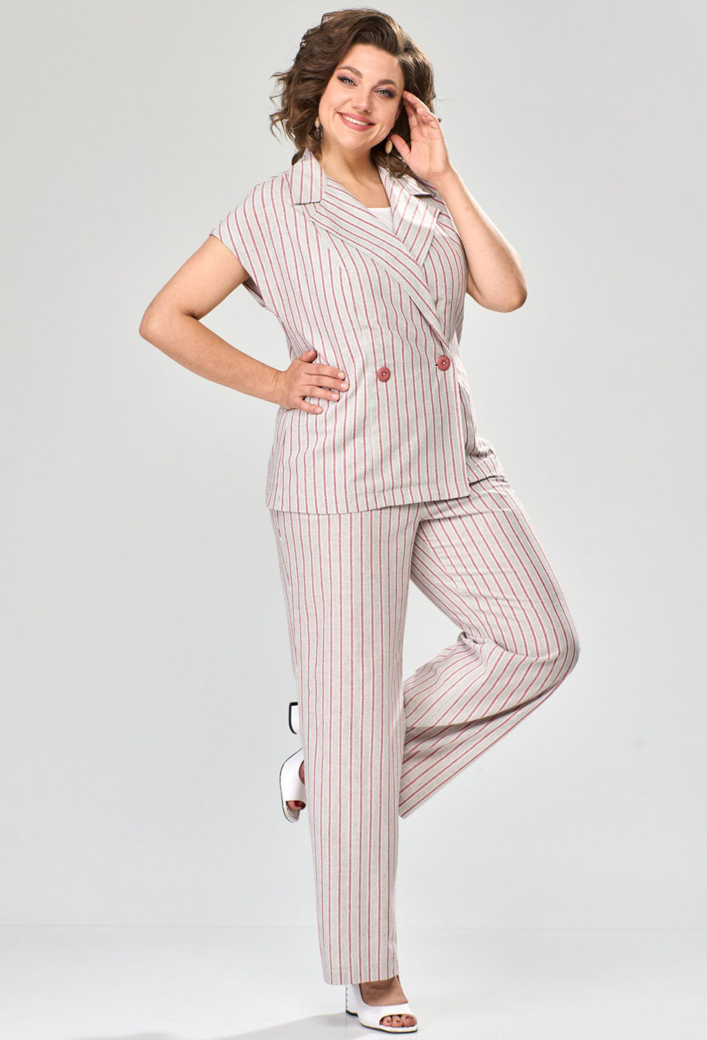 Комплект Anastasia Mak 1109 красная полоска  фото 2