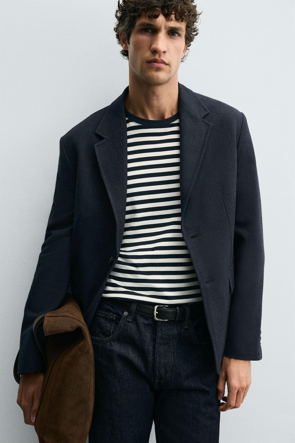 TEXTURED REGULAR FIT BLAZER - Zara фото 5