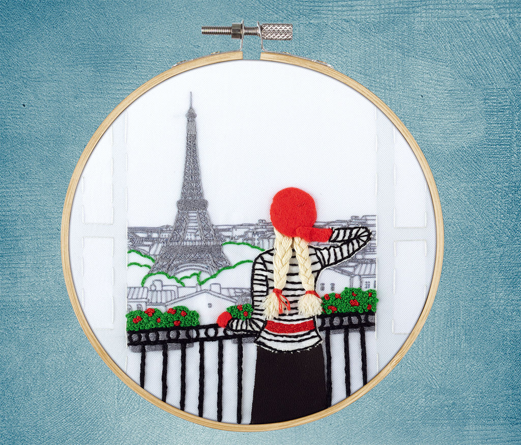 Набор для вышивания PANNA Живая картина JK-2347 Увидеть Париж 15.5 х 15.5 см