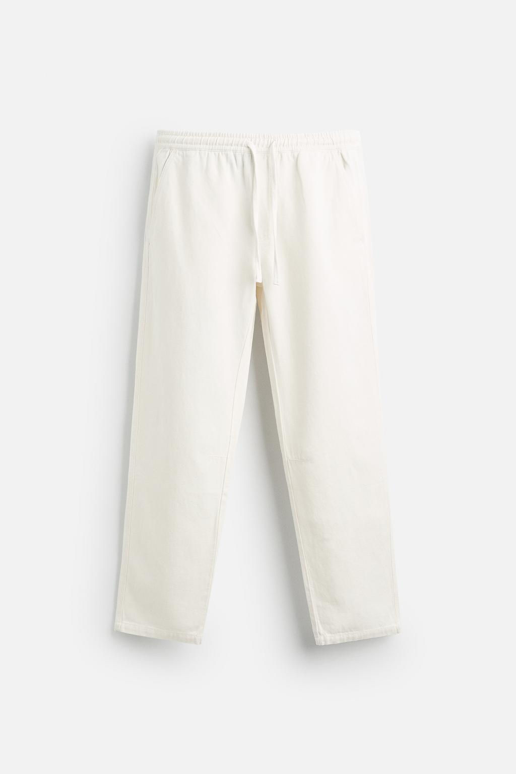 FADED JOGGER WAIST TROUSERS - Zara фото 5