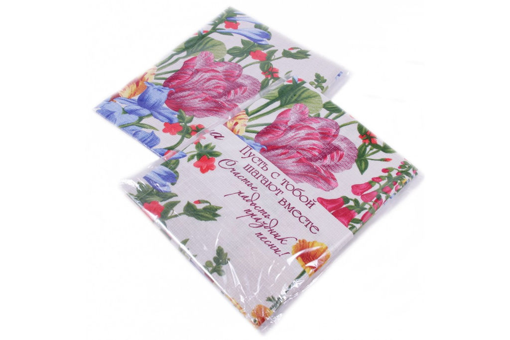 Набор вафельных полотенец Купон в пакете Тейково (29272-1)