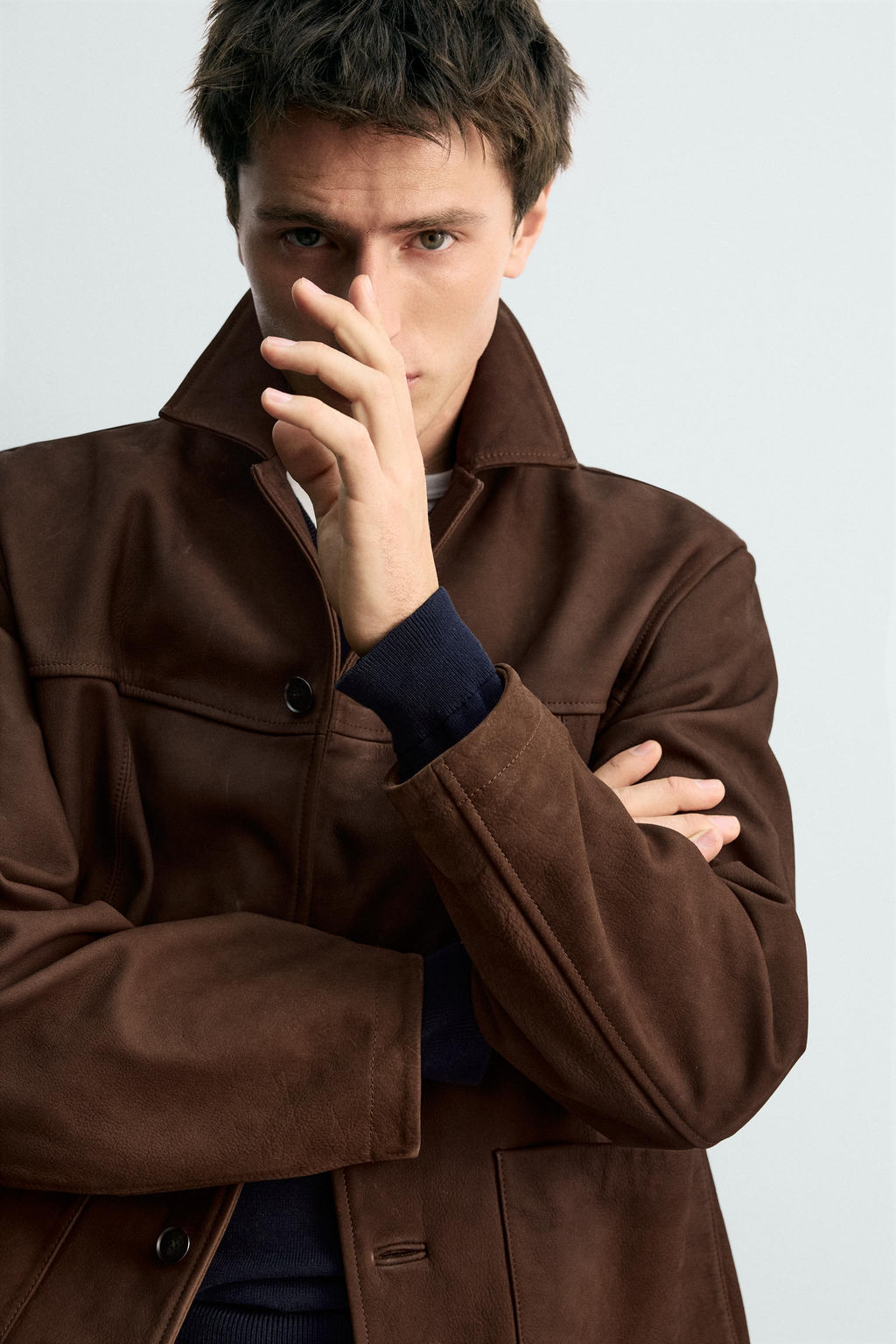 LIMITED EDITION LEATHER JACKET - Zara фото 5