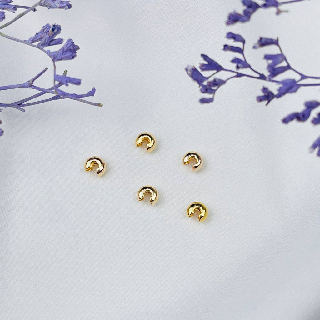 Обжимная бусина (50 шт) - Радуга самоцветов фото 2