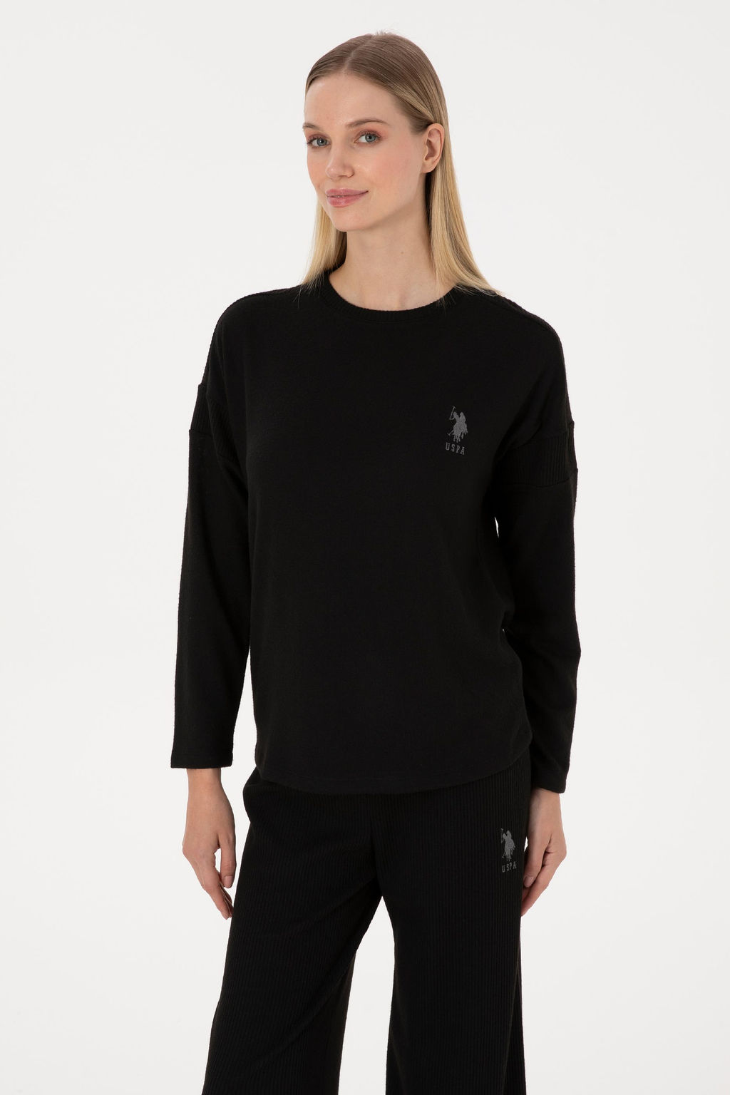 Kad_n Siyah Pijama Tak_m_ - U.s. polo assn фото 3