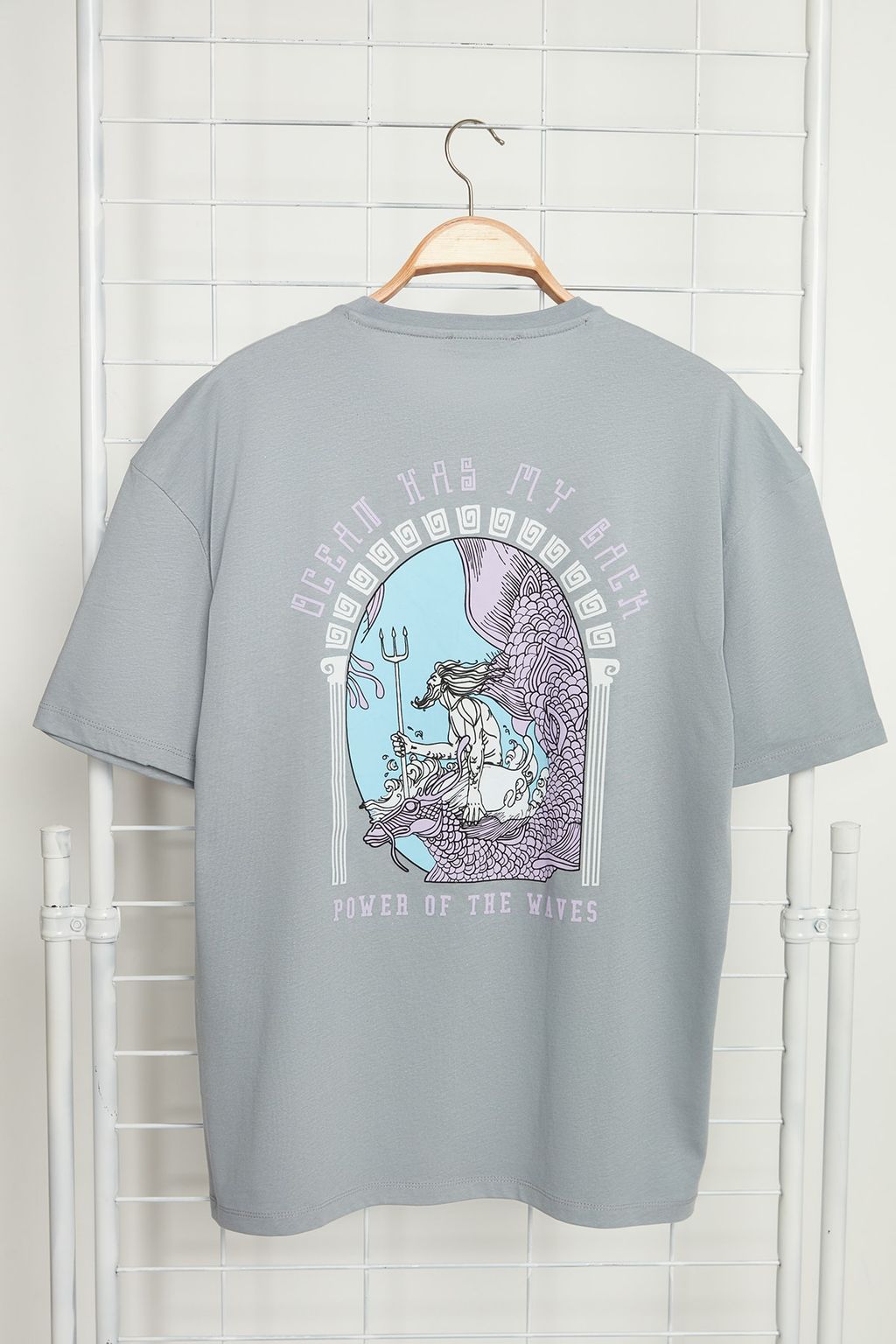 TRENDYOL MAN Lacivert Oversize/Genis Kesim K?sa Kollu Sanat Bask?l? 100% Pamuklu T-Shirt TMNSS21TS3559 - Trendyolmilla фото 7