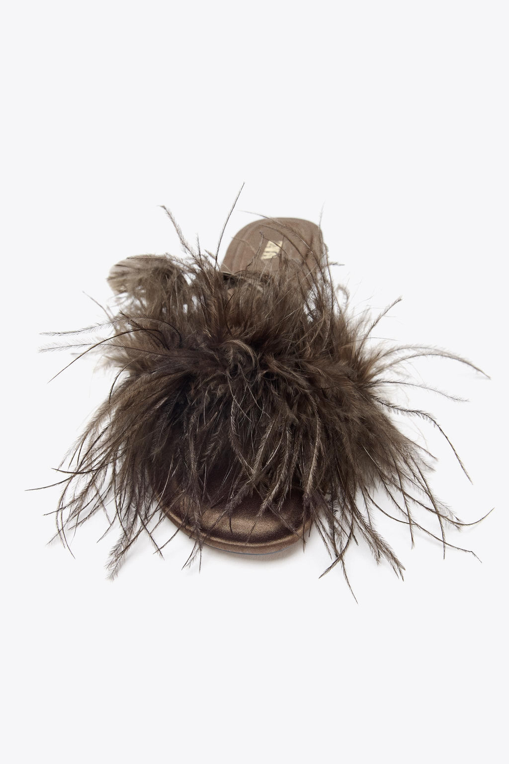 FEATHER FLAT SANDALS - Zara фото 7