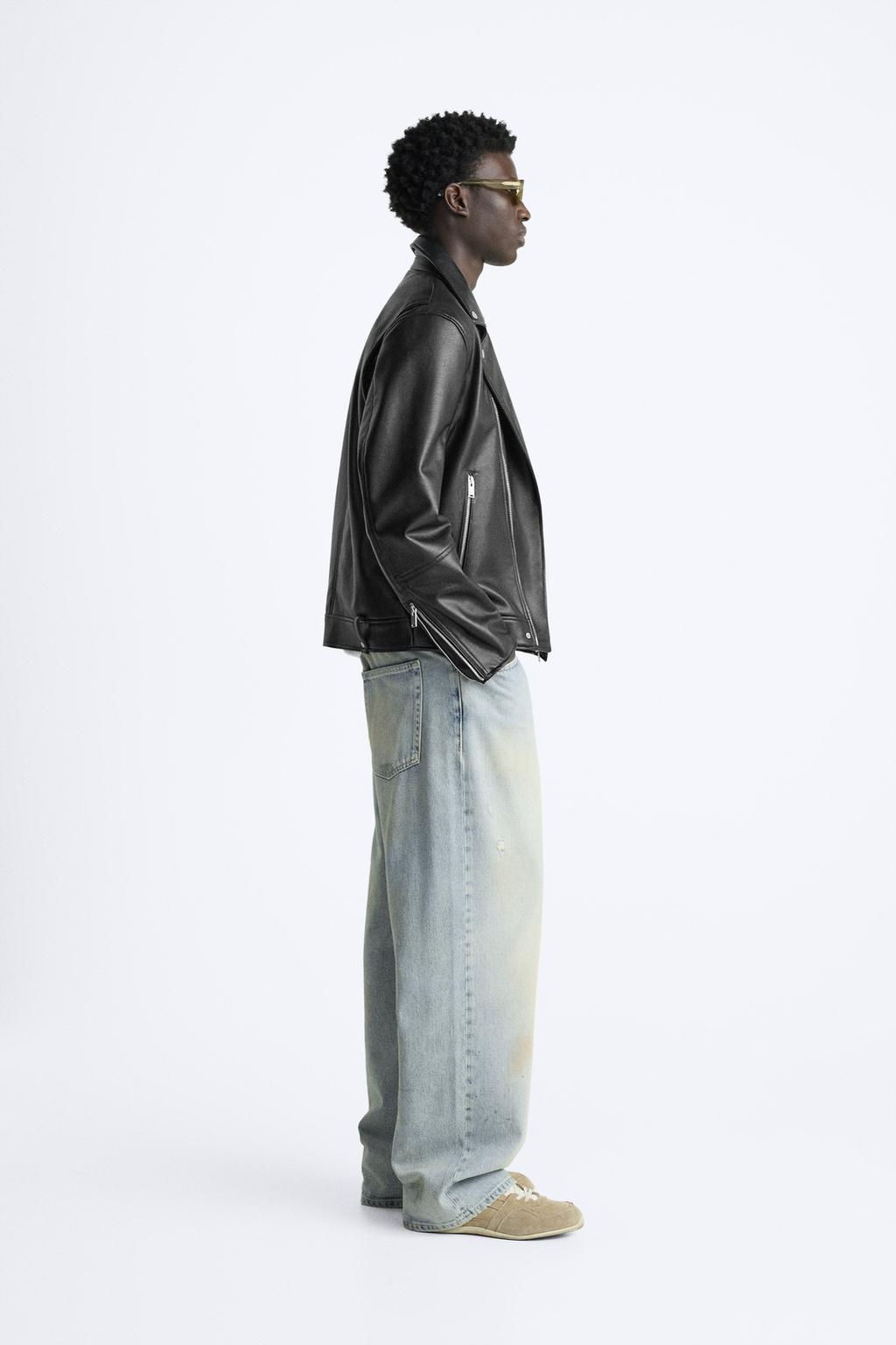 FAUX LEATHER BIKER JACKET - Zara фото 5