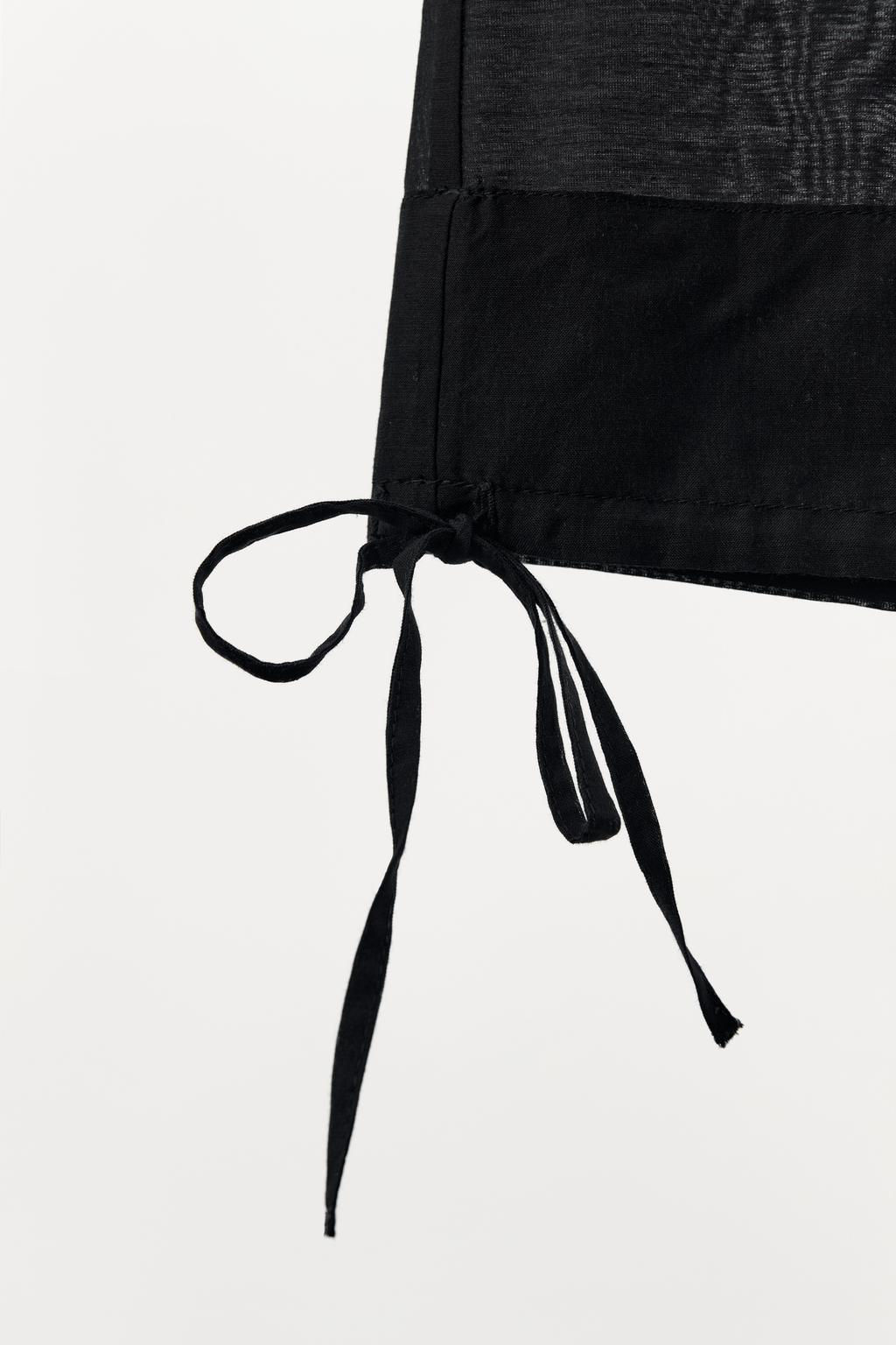 TROUSERS WITH TIES AT THE HEMS - Zara фото 7