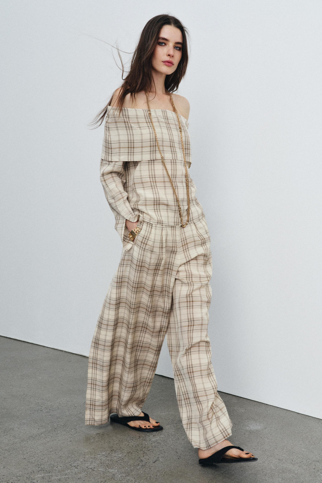 CHECK TROUSERS ZW COLLECTION - Zara фото 17