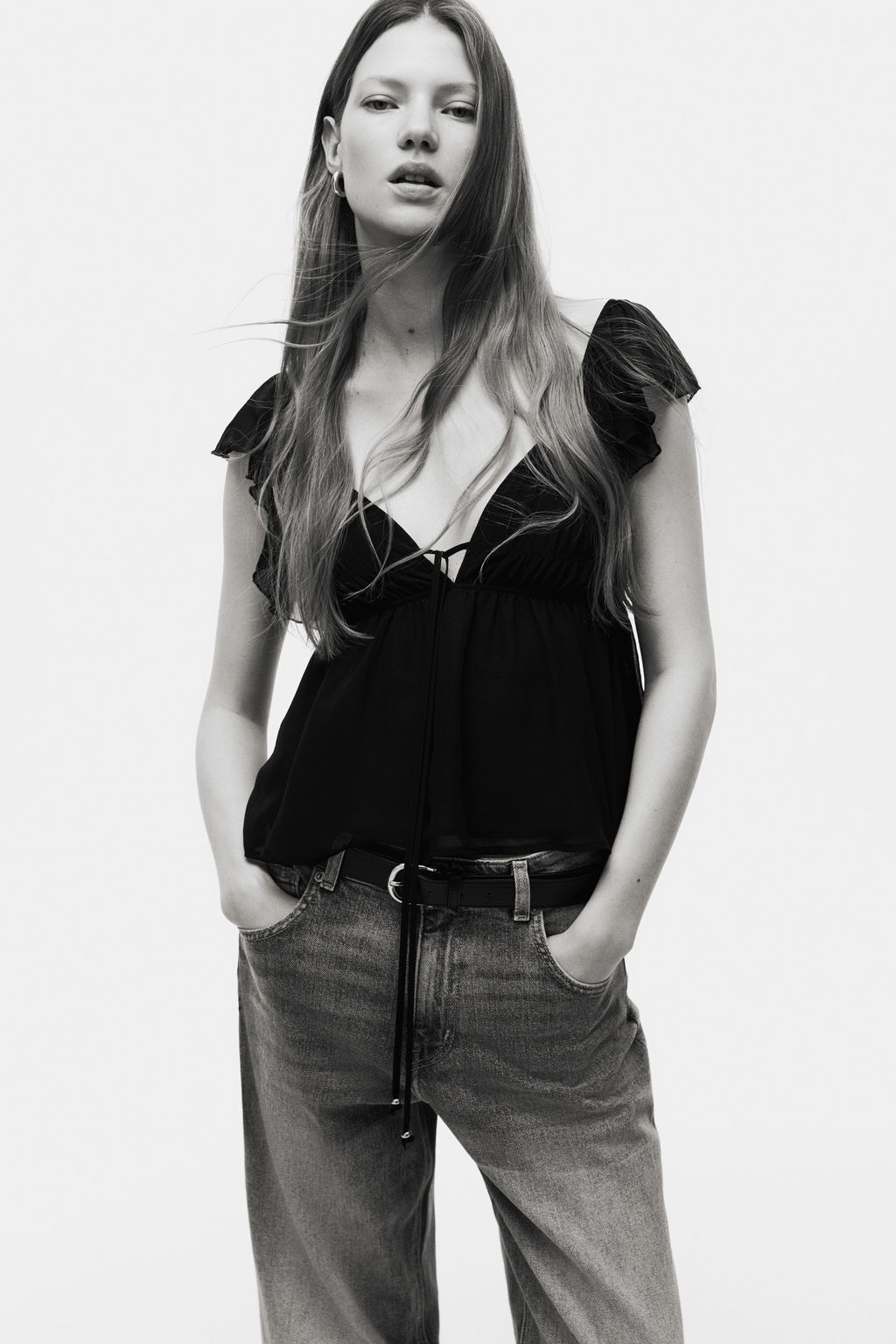 Flutter-sleeved top - H&m фото 2