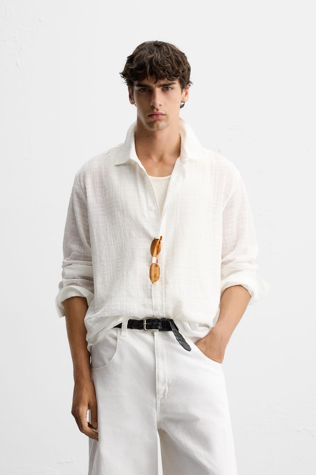 CHECK JACQUARD SHIRT - Zara фото 2