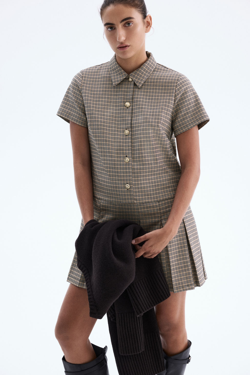 Vestido con falda tableada - H&m фото 2