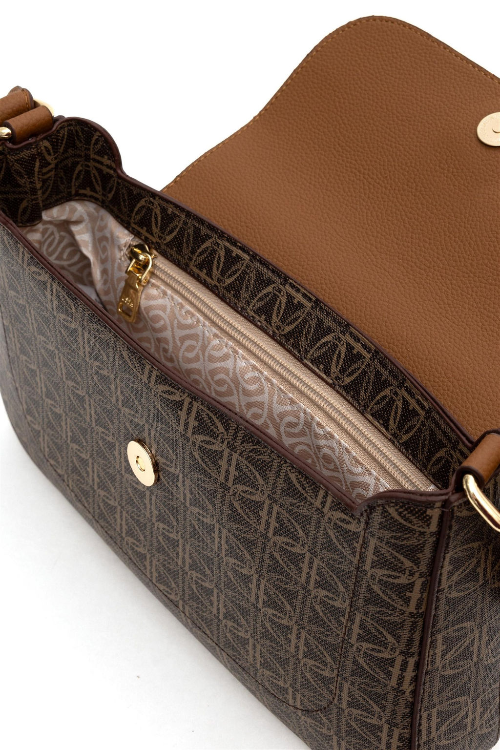 U. S. Polo Assn / Женская коричневая сумка через плечо - U.s. polo assn фото 4