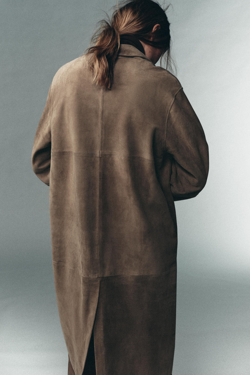 100% SUEDE LEATHER COAT LIMITED EDITION - Zara фото 12