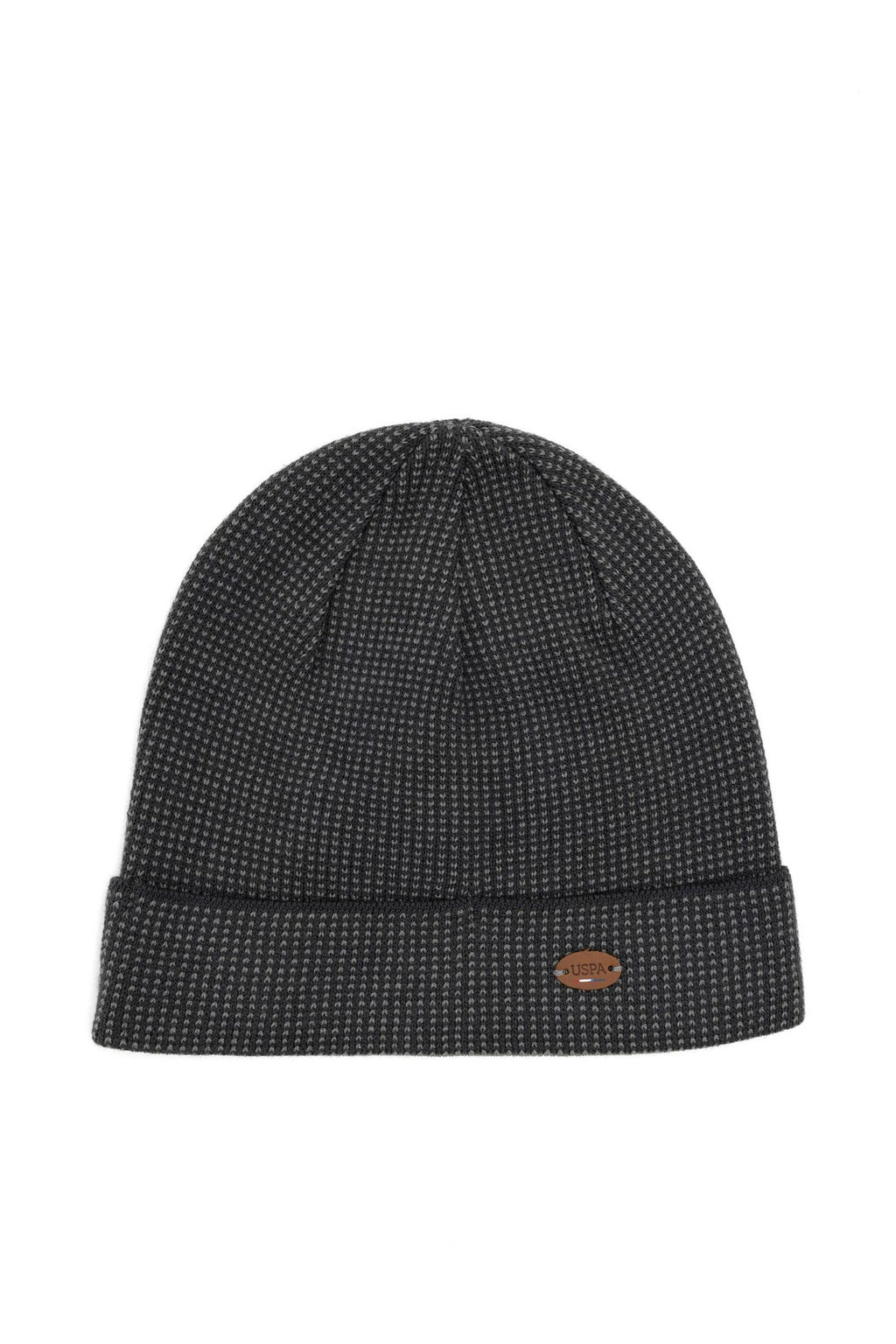 Мужской комплект из берета с шарфом антрацитового цвета Неожиданная скидка в корзине - U.s. polo assn фото 3