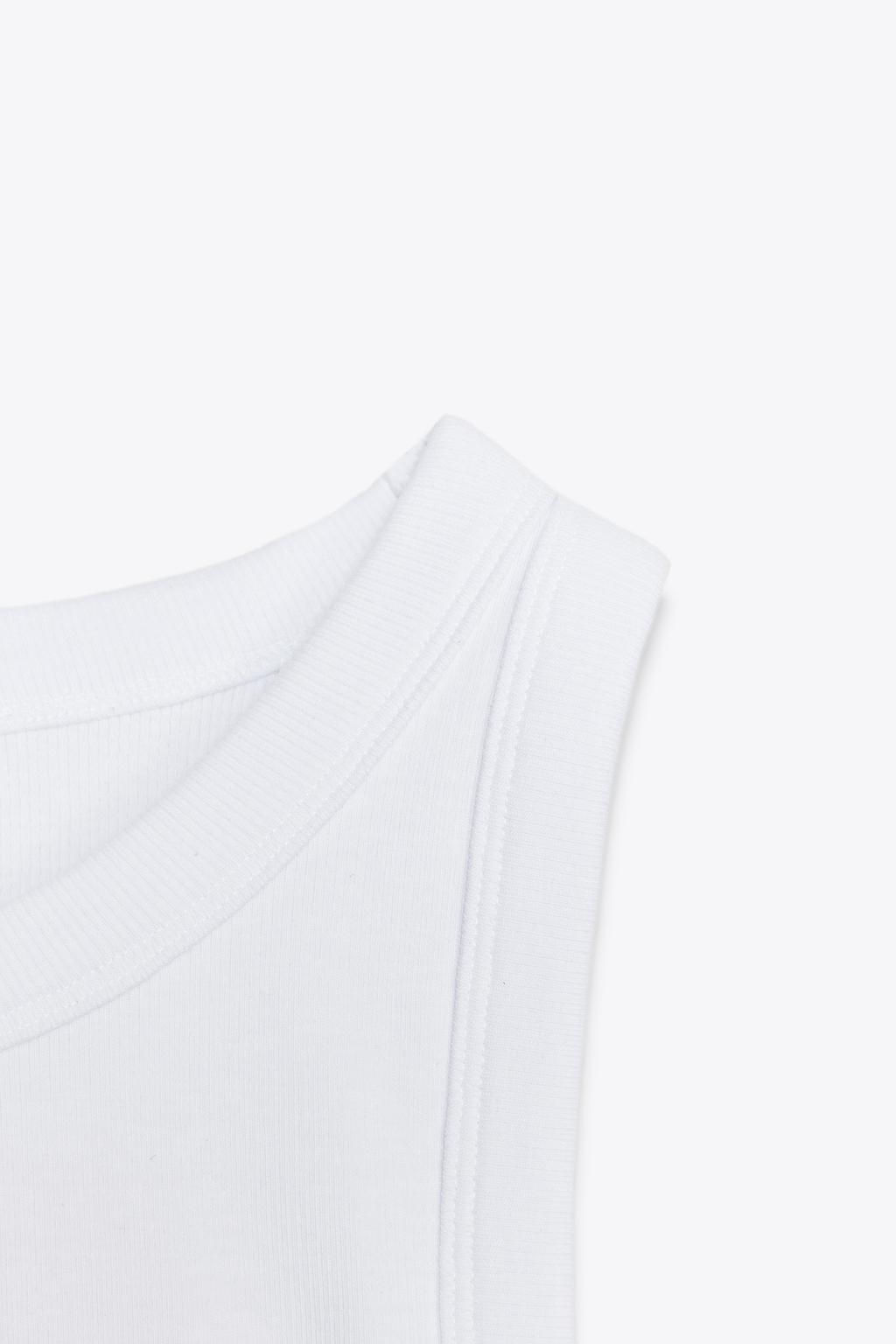 RIBBED STRAPPY TOP - Zara фото 7