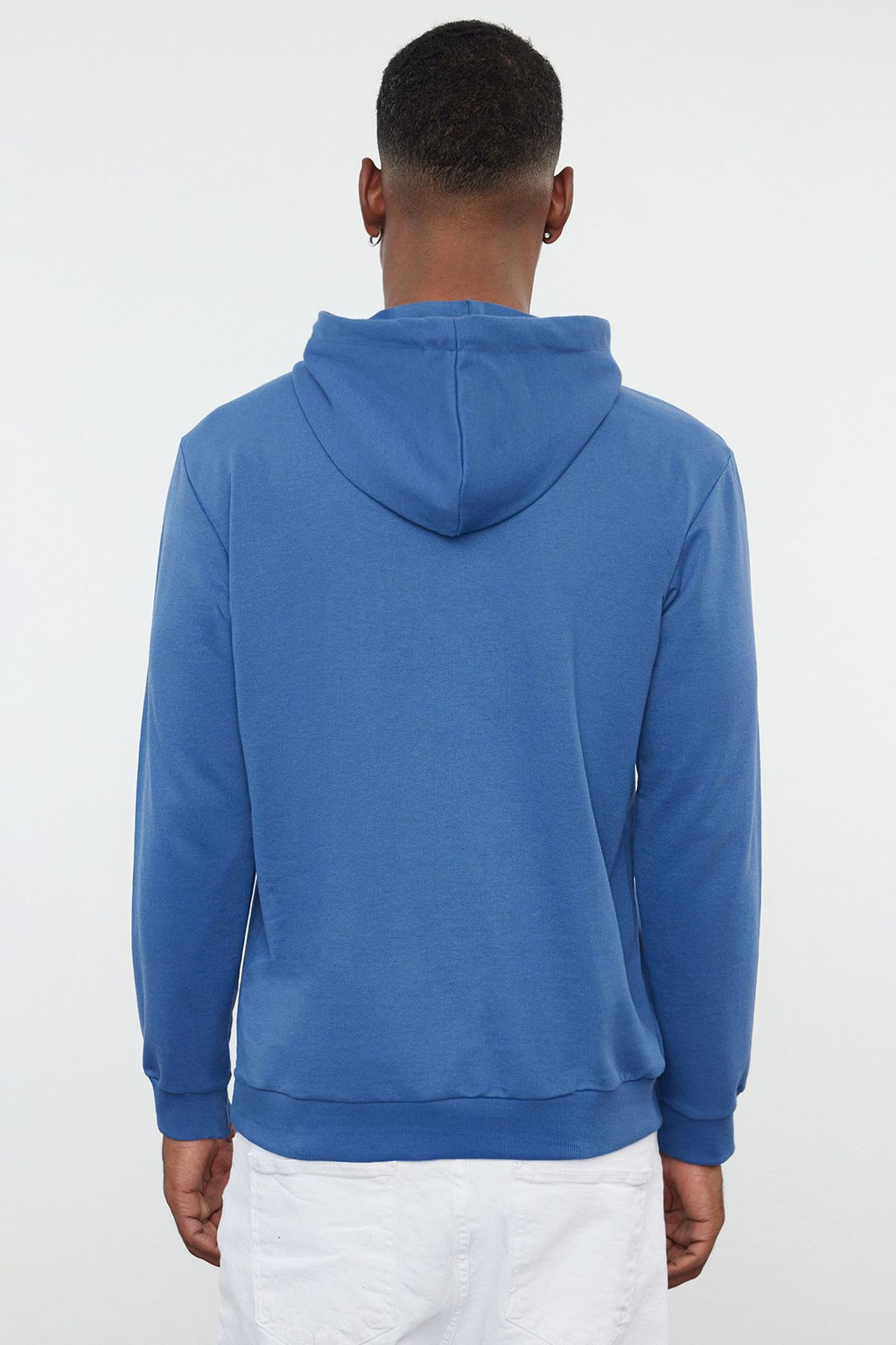 TRENDYOL MAN Mavi Regular/Normal Kesim Kapusonlu Uzun Kollu Sweatshirt TMNAW20SW0162 - Trendyolmilla фото 71