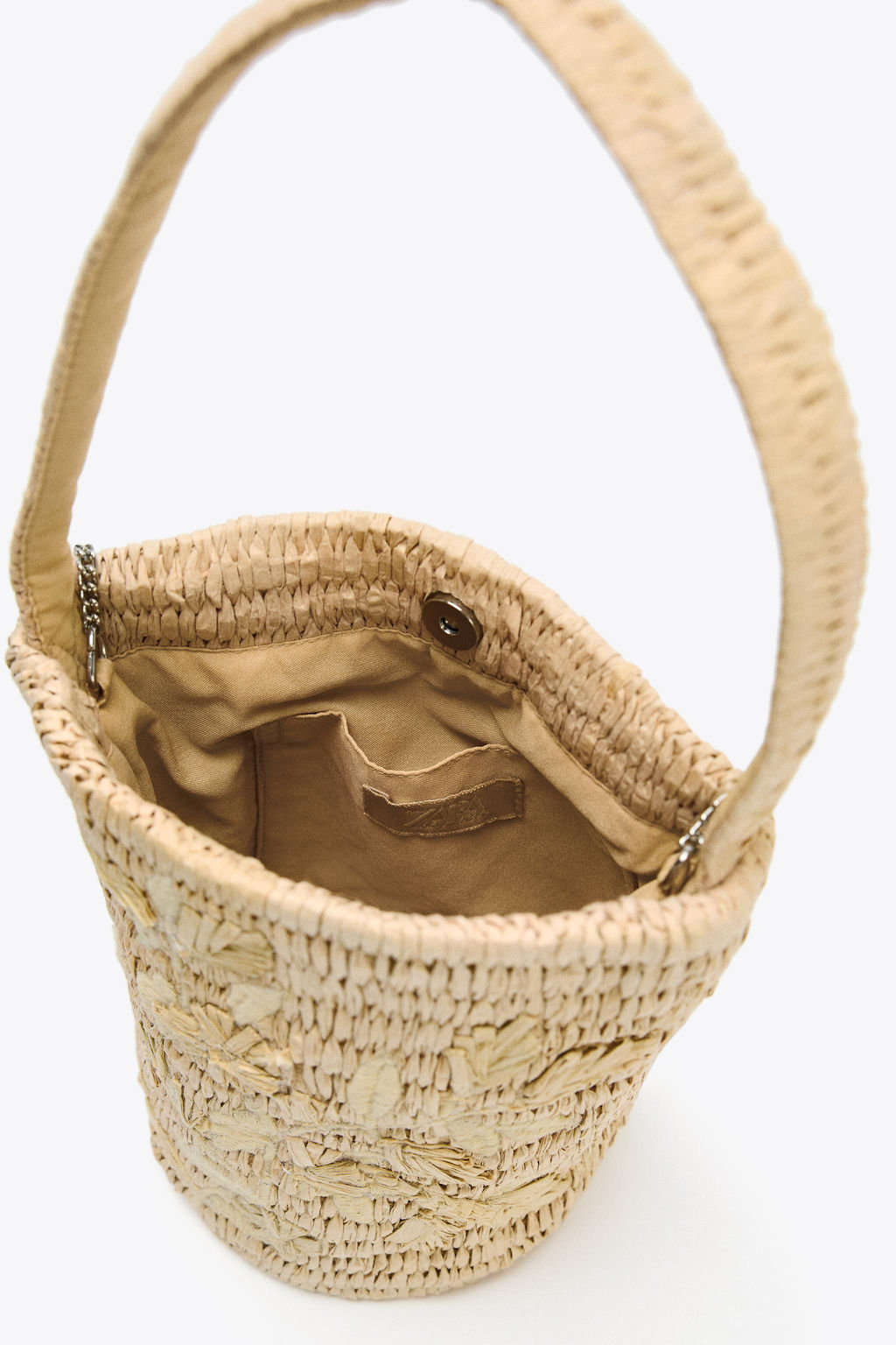 BRAIDED BASKET BAG WITH DESIGN - Zara фото 5