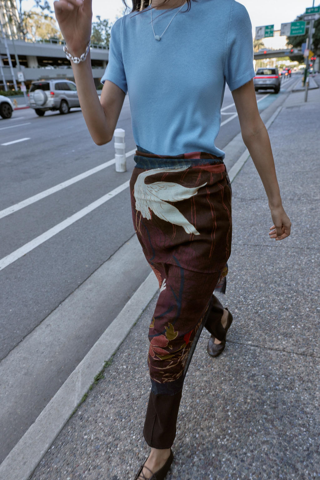 FLORAL PRINT SCARF - Zara фото 8