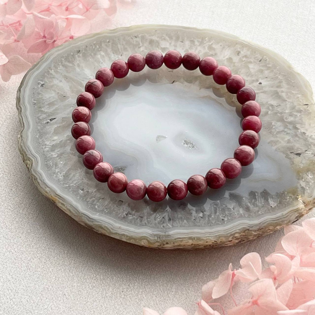 Браслет из Родонита 17 см