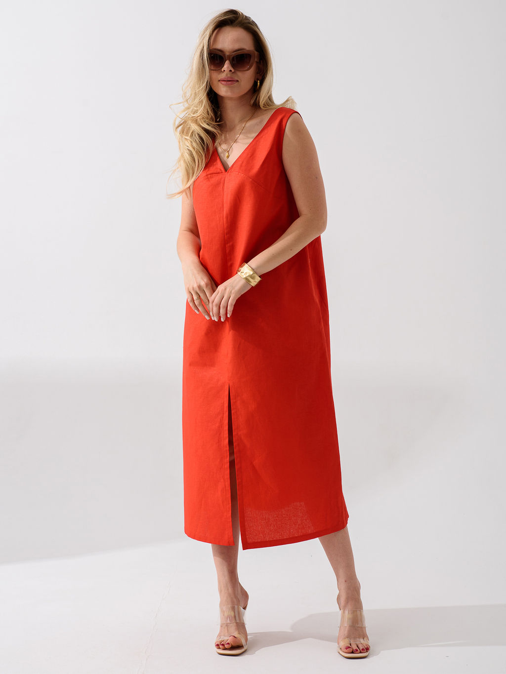 Сарафан платье Хлопок 70% Лён 30%